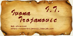 Ivona Trojanović vizit kartica